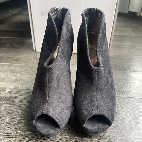 Black Suede Heels Booties - Picture 7 of 7